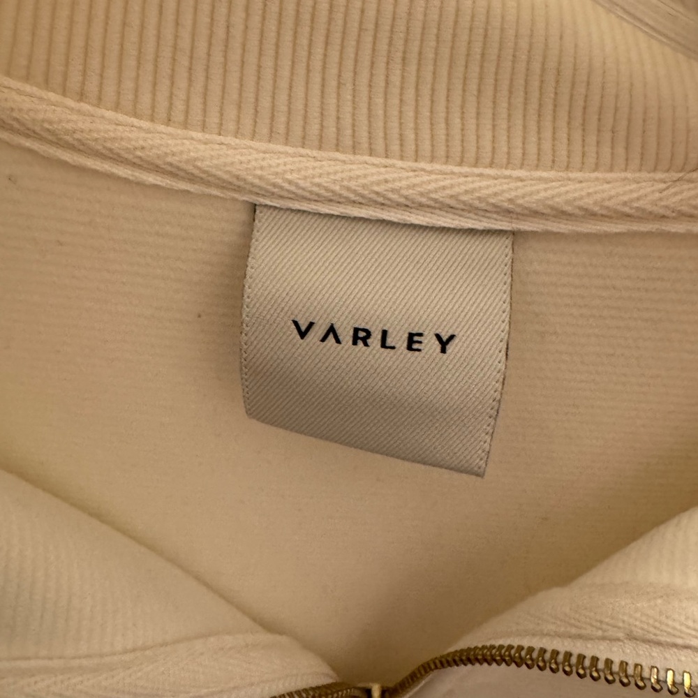 Varley Cream Zip-Front Pullover - image 7